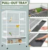 Yaheetech Vogelkäfig mit Ständer, Vogelvoliere mit 3 Produktbild-Vorschau 8