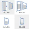 Blumtal Fensterfolie 90x200cm 2er Set blickdicht & statisch Produktbild-Vorschau 7