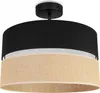 Plafondlamp met jute lampenkap, 40 cm, zwart Productafbeelding-voorbeeld 1