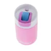 A top-down view of a pink Kambukka water bottle with a gray lid and a blue and purple drinking mechanism. Náhled obrázku produktu