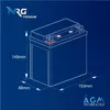 NRG AGM Motorradbatterie YTX14-BS 14,5Ah 12V Produktbild-Vorschau 5