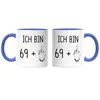 70. Geburtstag Tasse Blau Mittelfinger Humorvolle Produktbild-Vorschau 3