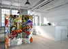 Street art jednostranný paraván 225x172 cm 5dílný červený Náhled obrázku produktu 5