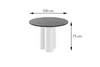 Design Esstisch Tisch HRE-111 rund Hochglanz Esszimmer 100 Produktbild-Vorschau 5