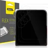 A product package for screen protectors, with a screen protector shown on a device. Produktbild-Vorschau