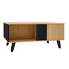 Merax Table basse Patchwork en bois, table de salon avec Voir les images du produit 11