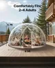SucceBuy Transparente Gartenkuppel 2,9x1,7 m, Blasenzelt Produktbild-Vorschau 3