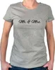 Huuraa Damen T-Shirt Mr. & Mrs. Schriftzug M Sport Grey Bio Produktbild-Vorschau 1