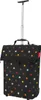 A polka dot patterned shopping trolley bag with a retractable handle. Produktbild-Vorschau