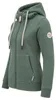 Baumfuchs Damen Sweatjacke mit Kapuze - Kapuzenjacke Grün, Produktbild-Vorschau 3