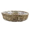 Rattan Blumenschale natur mit Folie für Außen - 40 cm - Produktbild-Vorschau 4