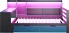 Flieks Schlafsofa Holzbett 90x200cm mit Led, Tagesbett Produktbild-Vorschau 7