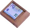 Peníze - dřevěná krabička s triky - trezor na bankovky jako Náhled obrázku produktu 4