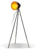 Lampadaire rétro noir doré lampe à pied métal design Voir les images du produit 1