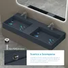 doporro Lavabo doppio Sospeso Lavabo da Appoggio Anteprima dell’immagine prodotto 3