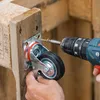 Schwerlastrollen aus Vollgummi im 4er Set von HMF mit 75 mm Durchmesser in Schwarz Produktbild-Vorschau