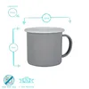 Argon Ta Farbige Emaille-Becher - Stahl Produktbild-Vorschau 2