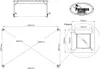 Technical drawing and dimensions of a pergola. Produktbild-Vorschau