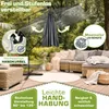 tillvex® Hliníkový slunečník obdélníkový Ø 330 cm se Náhled obrázku produktu 3