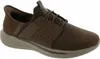 A single brown SKECHERS SLIP-INS SLADE - ZACHARY shoe is shown against a white background. Voir les images du produit