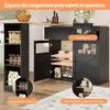 MODFU Îlot De Cuisine Extensible avec Fonction Pivotante et Voir les images du produit 5