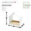 UNUS Vogelfutterhaus zum Aufhängen mit herausnehmbarer Produktbild-Vorschau 3