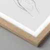 Gerahmtes Poster - Rahmen in heller Eiche - Kontur Frau Produktbild-Vorschau 2
