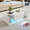 ProximaX Moderner Couchtisch in Weiß mit LED-Beleuchtung Produktbild-Vorschau 8