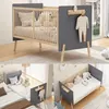 Lettino Merax 70x140 cm, lettino a sponde con ripiani e Anteprima dell’immagine prodotto 5