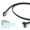 0,5m SATA-3 Kabel Schwarz S-ATA 6 Gb/s High Speed SSD HDD Produktbild-Vorschau 2