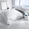 Bettwäsche Set Baumwolle 200x200 cm Weiß Wende Design mit Produktbild-Vorschau 5