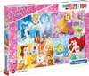 Clementoni 180 Pcs.Puzzle Princess 29294 X6 Anteprima dell’immagine prodotto 1