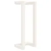 vidaXL Vešiak na uteráky biely 23x18x60 cm z masívneho Náhľad obrázku produktu 1