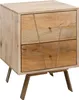 FineBuy Table de chevet en bois massif de manguier avec 2 Voir les images du produit 6