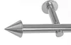BASIT® Gardinenstange Set Edelstahl Look Metall Ø 19mm zur Produktbild-Vorschau 1