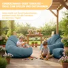 Dreamroots Bean Bag 70x70x70 cm per bambini con schienale e Anteprima dell’immagine prodotto 4