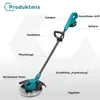 Akumulatorowa podkaszarka do trawy 25 cm szerokości cięcia Podgląd zdjęcia produktu 5