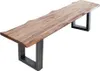 Casa Padrino Designer Sitzbank Natur Breite 180 cm, Höhe 50 Produktbild-Vorschau 5