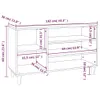 vidaXL Schuhregal Grau Sonoma 102x36x60 cm Holzwerkstoff - Produktbild-Vorschau 8