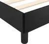 vidaXL Rám postele s čelem bez matrace černý 90x190 cm Náhled obrázku produktu 6