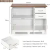 KOMFOTTEU Sideboard Buffetschrank, Multifunktionaler Produktbild-Vorschau 3