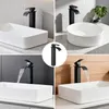 Cecipa Wasserfall Wasserhahn Bad Waschtischarmatur Matt Produktbild-Vorschau 13
