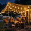 SALCAR 5M Solar Lichterkette Außen Vintage Hanfseil 10 Produktbild-Vorschau 9