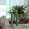 LED Stabkerzen LINA - Rustik-Optik - Echtwachs - 3D Flamme Produktbild-Vorschau 1