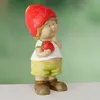 Gartenfigur Emil Erdbeer aus Keramik wetterfest handbemalt Produktbild-Vorschau 2