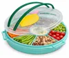 Rice Serviertablett mit Deckel - Türkis Zitrone Produktbild-Vorschau 1