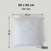 HOMESCAPES Lot de 4 coussins matelassés en polycoton 65 x Voir les images du produit 2