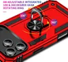 Close-up of a red phone case with a rotating ring stand. Produktbild-Vorschau