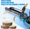 8 Pollici mini Motosega Elettrica, 8000mAh 1200W, con Anteprima dell’immagine prodotto 4