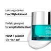 A close-up of a skincare product jar with descriptive text on the left. Podgląd zdjęcia produktu